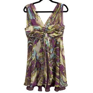 Carmen layered 100% silk dress L but runs small Whimsygoth, Fairy